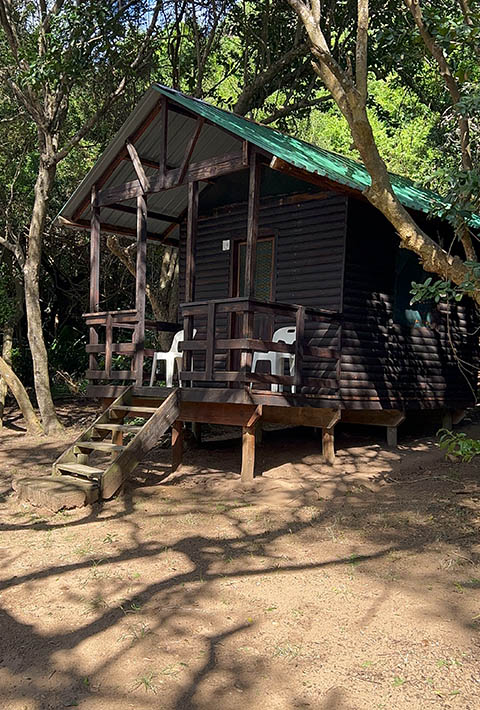 Hut privado na praia